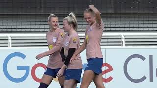 ENGLAND WOMEN TRAINING SESSION: The Lionesses Prepare for Nations League Opener Against Scotland