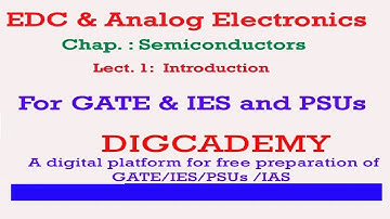 EDC & AE Semiconductors Lecture L1(Introduction)