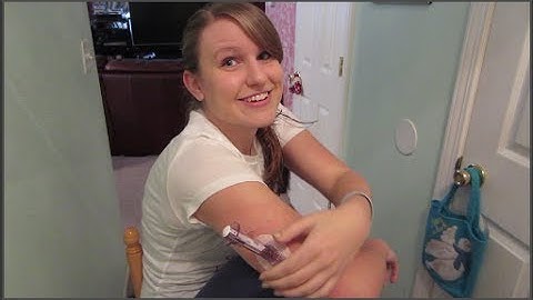 Arm Dexcom G4 Sensor Insertion Tutorial! (Continuous Glucose Monitor)