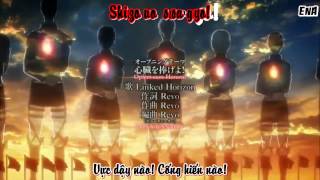 Download Lagu [EnA][ Vietsub + Kara] Shinzou wo Sasageyo - LINKED HORIZON ( Anime Attack on Titan SS2 ) OP 1 Loop