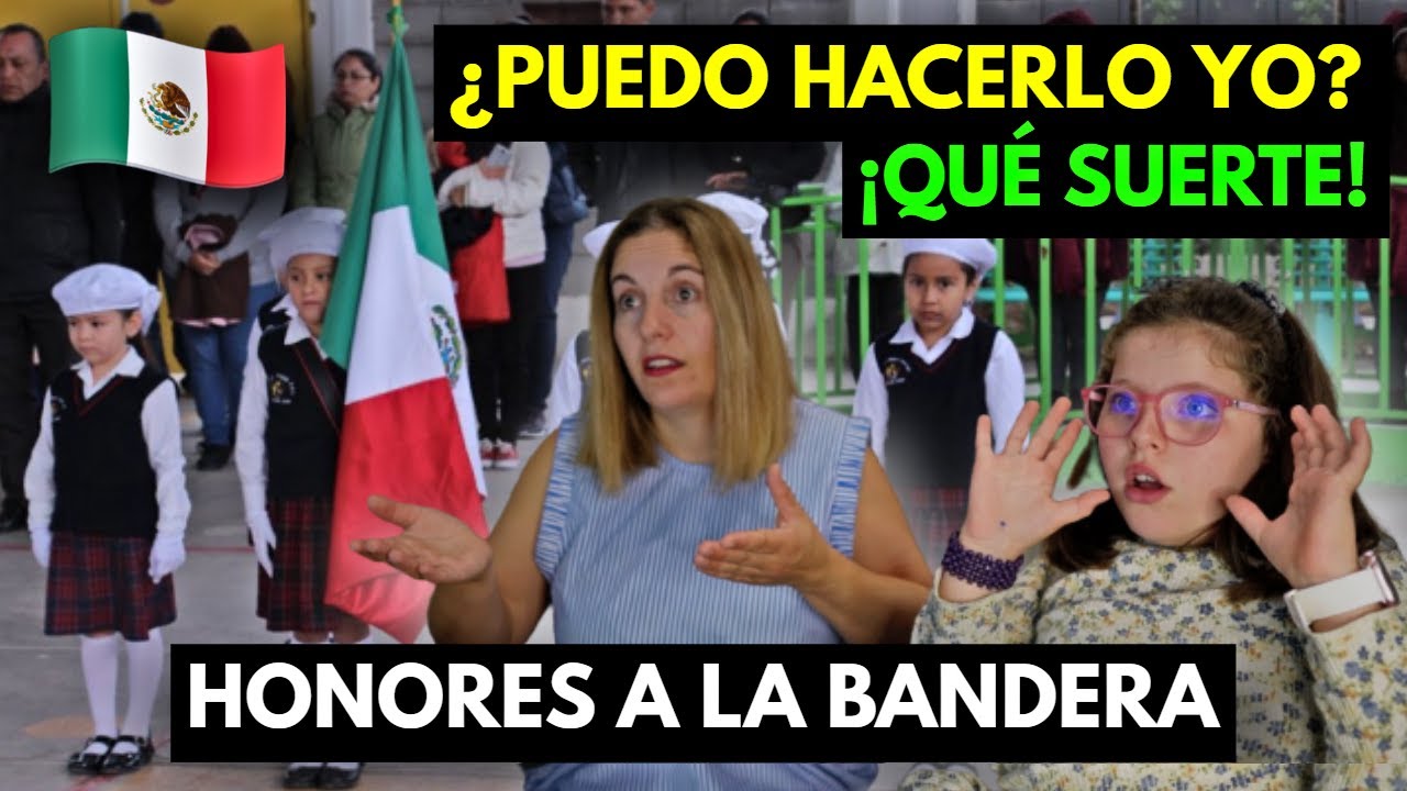 🇪🇸 MI HIJA ESPAÑOLA SE QUEDO SIN PALABRAS CON HONORES A LA BANDERA en el KINDER ¿Puedo HACERLO YO?