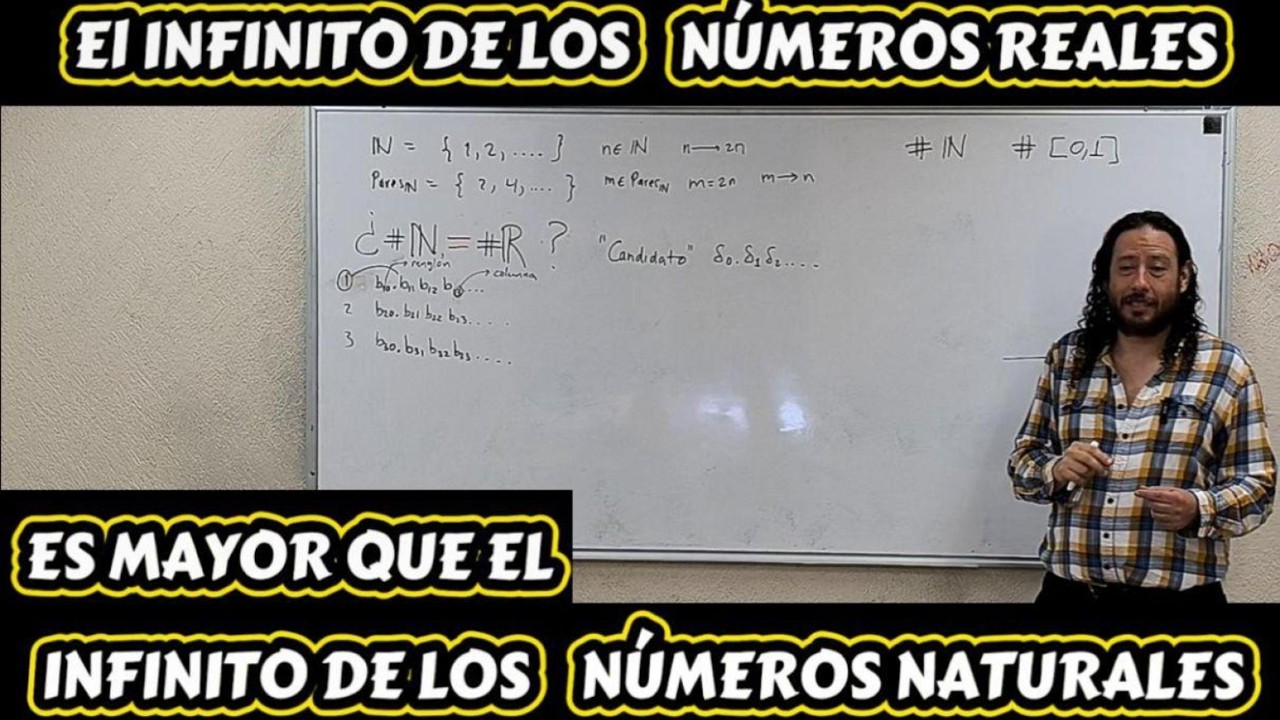 El infinito de los números reales es más grande que el de los números naturales