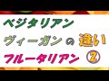 ベジタリアン、ヴィーガン、フルータリアン《その２》