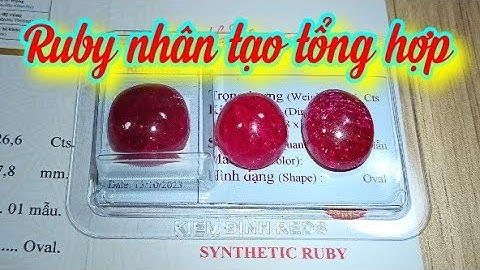 Ruby đỏ huyết nhân tạo tổng hợp rất đẹp 😍 868k 1.168k 1 viên có giấy và không có giấy kiểm định