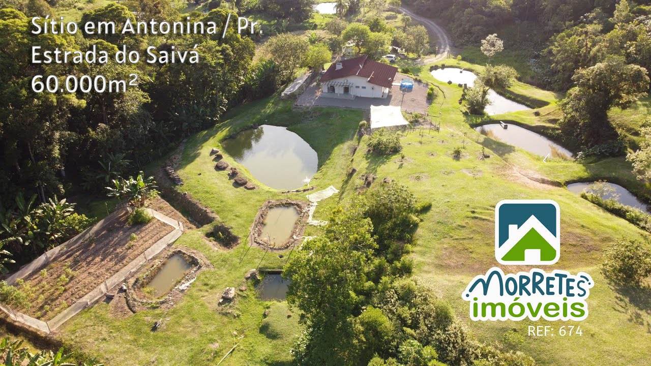 Chácara Sítio área Rural com 60.000m², casa 200m²,  Antonina/PR