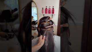 The European extension method completely changing the standards of hair #hairextensions #beauty
