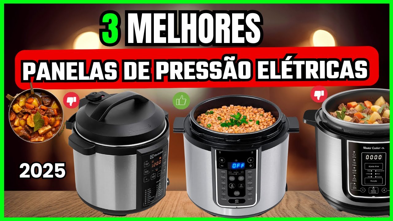 😱As 3 Melhores Panela de Pressão Elétrica Custo-Benefício do Ano! Qual ...