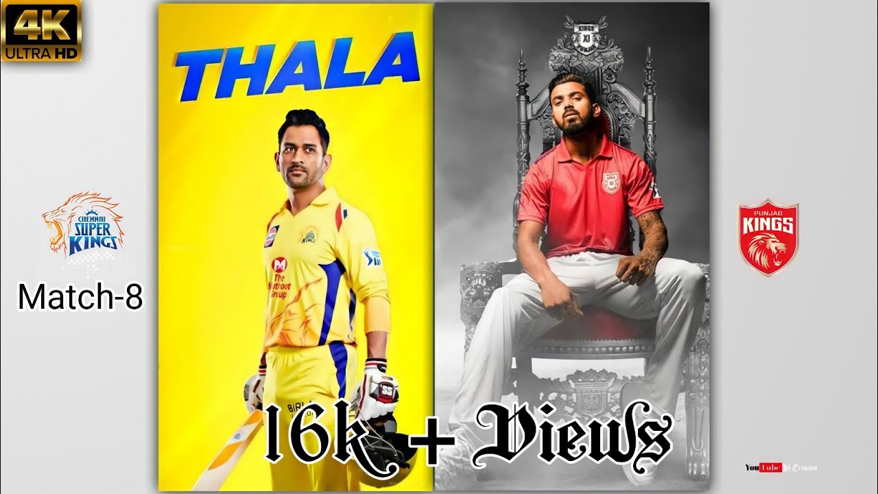 CSK Vs PBKS Status 😘||4k Ultra HD IPL Full Screen Whatsapp Status||MS Dhoni||M Creation||Rahul