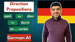 Direction Prepositions in German | Richtungspräpositionen | German Grammar | German A1 Direction Prepositions in German | Richtungspräpositionen | German Grammar | German A1