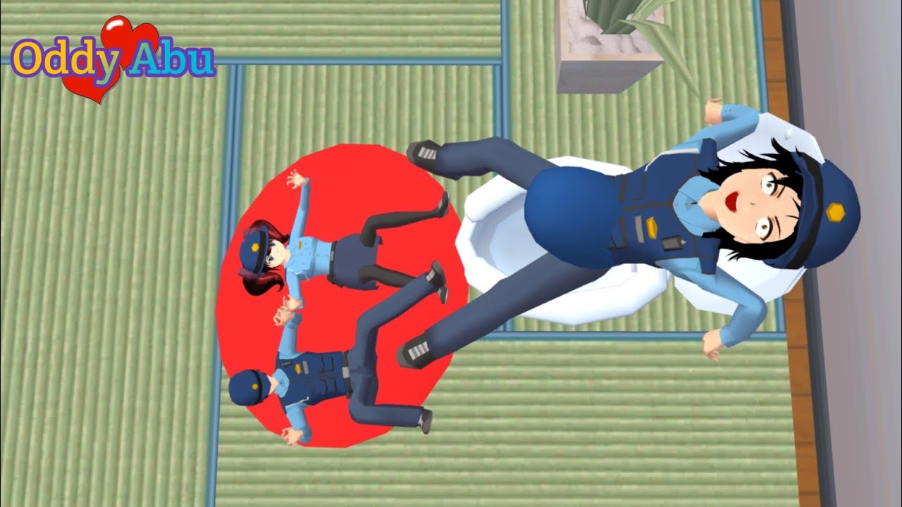 Taiga Kecil Jadi Polisi 🚔 Hamil Melahirkan Bayi Kembar  Di Toilet Guru l Sakura School Simulator