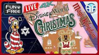 🔴 LIVE Disney World Christmas 2025 Magic Kingdom – Rides, Parades & Decorations in 4K