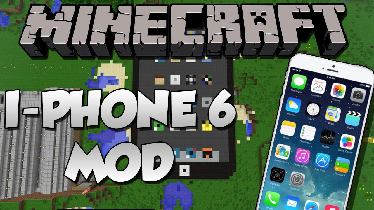 IPHONE 6 IN MINECRAFT! [Minecraft Mod Review - Eyepod Mod] [HD] - YouTube