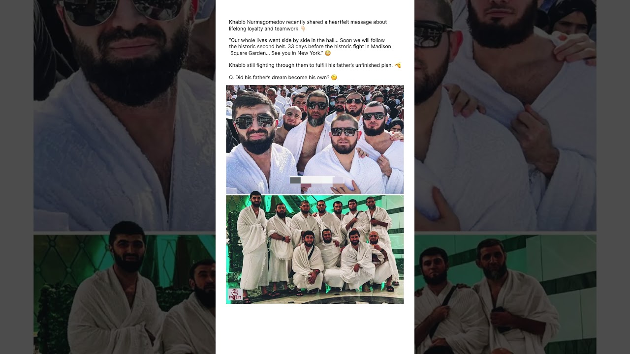 Is Khabib Fighting for His Father’s Plan?😳