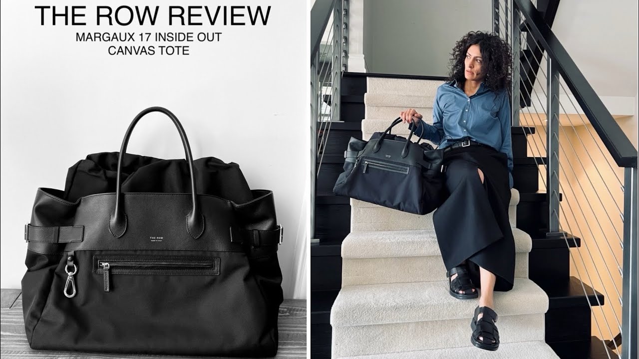 The ROW Soft Margaux 17 Black bag Unboxing - YouTube