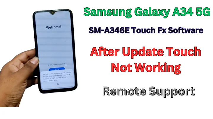 Samsung SM-A346E A34 5G Touch Not Working After Update Fix Software