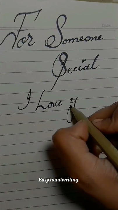 I love you what'sapp status|| for some one special || Easy handwriting #iloveyou #shorts