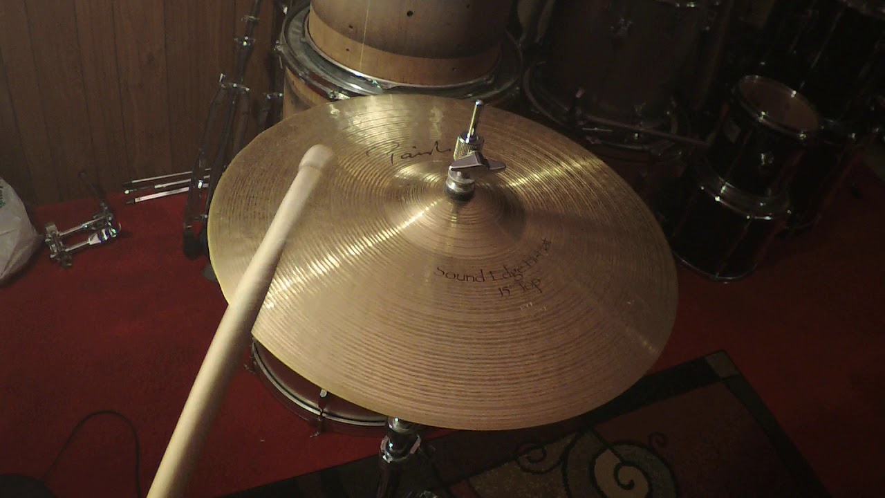 paiste signature series 15" sound edge hi hat cymbals