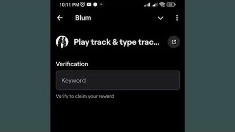 Blum Track Quest | Play Track & Type Track Name | BLUM Track Quest Verification Keyword |Blum Track