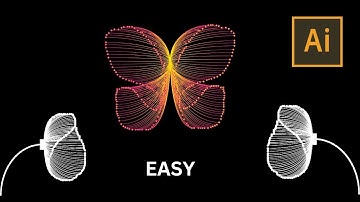 How to Make Beautiful Butterfly and Flower With Arc Tools in Adobe Illustrator  ।Graph Paper