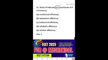 Mechanical MCQs for ECET 2025 🚀 | Q-117 Strategy to Achieve Top Rank!,#ecet2025