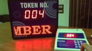 Token display with message