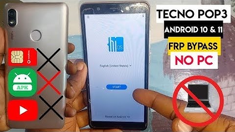 Tecno Pop3 (BB2) frp bypass android 10 |TECNO POP 3 Google Account Remove |Without Pc |New method