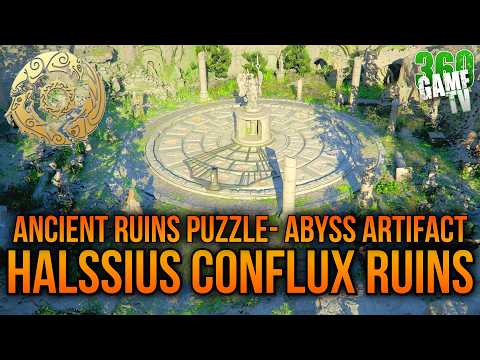 Crimson Desert Halssius Conflux Ruins Puzzle Solution - Ancient Ruins - Abyss Artifact Location