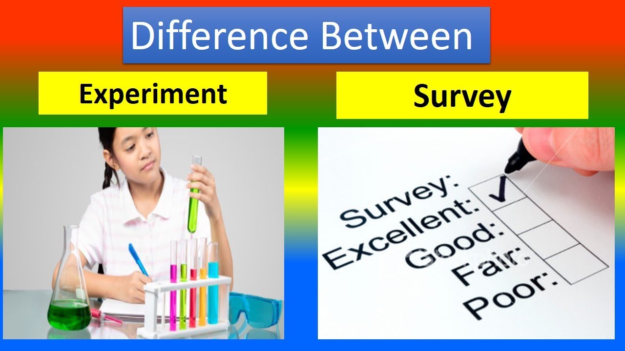 difference between research and a survey