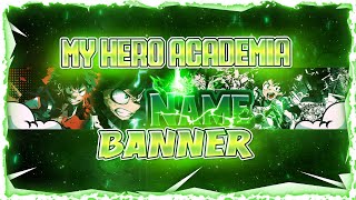 Free My Hero Academia Anime YouTube Banner | Template | Free Download