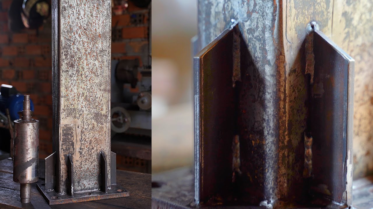 Homemade milling machine ( headstock post from scrape truck’s chassis