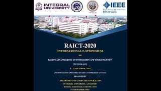 International Symposium on RAICT 2020  Day 3 Session 2