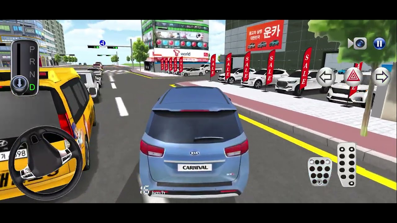 3d new kia carnival for parking 3d driving class android game car game #cargames #3ddrivingclass 