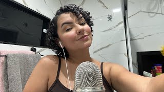 ASMR: ME DOING MY MAKEUP - MAKEUP SOUNDS, SOFT VOICE, WHISPERS AND TAPPING