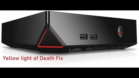 Alienware Alpha yellow flashing light fix