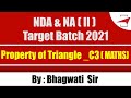 NDA,NA,PROPERTY OF TRIANGLE,BHAGWATI SIR,MATHS