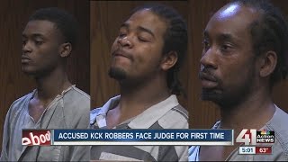 KCK robbery suspects make first court appearance