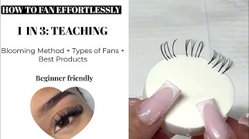 HOW TO: CREATE A LASH FAN LIKE A PRO| USING BLOOMING GLUE RING METHOD #eyelashextensions #trending
