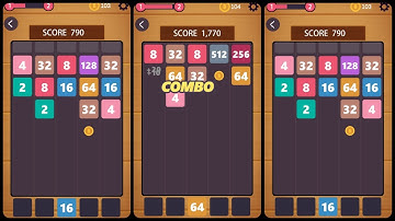 2048 Shoot & Merge Puzzle Mobile Game | Gameplay Android