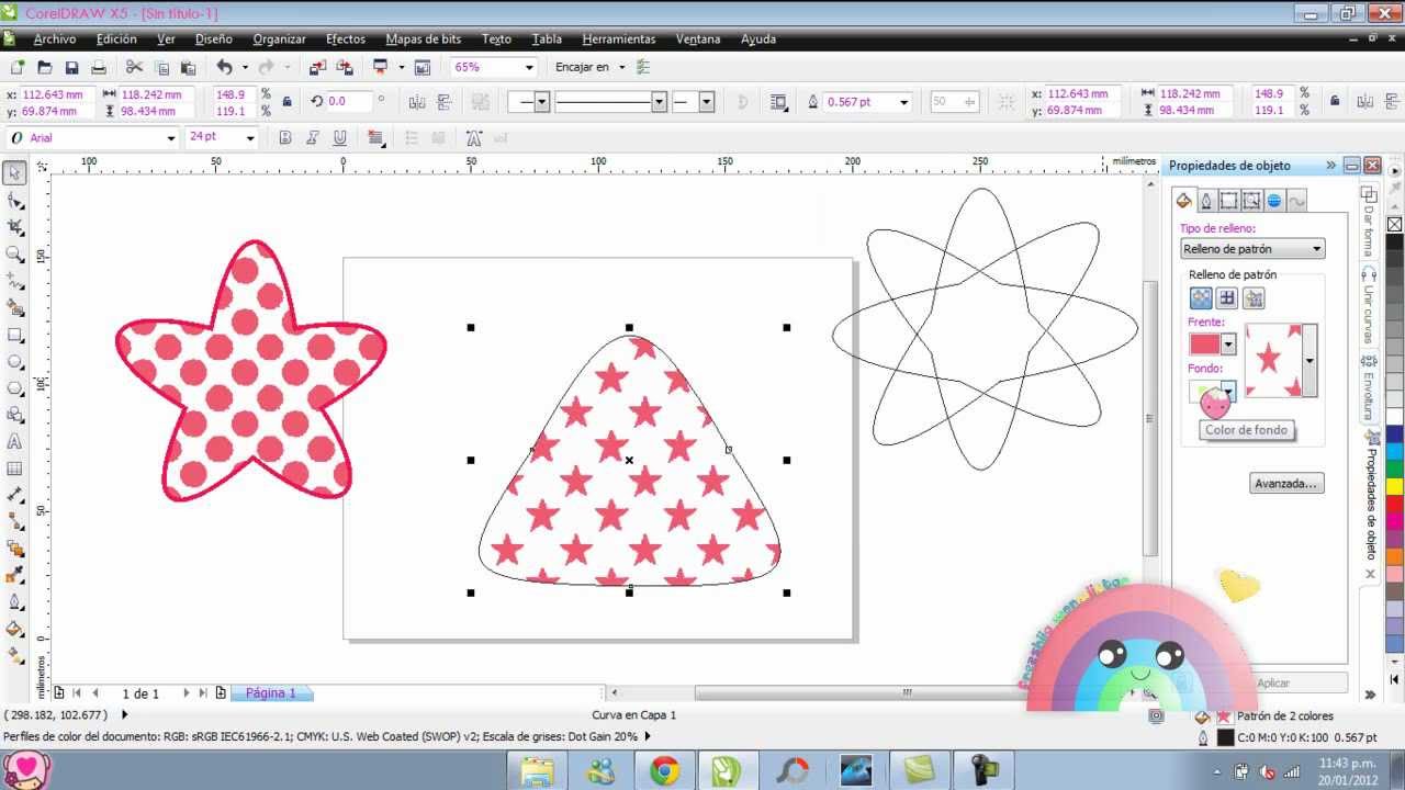 Corel Draw: Redondear picos de estrellas y poligonos - YouTube
