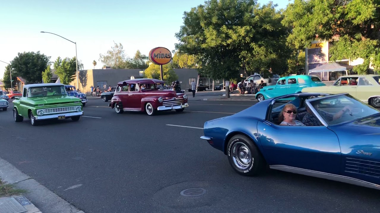 Classic Ambulance 2018 American Graffiti Cruise Parade Modesto California