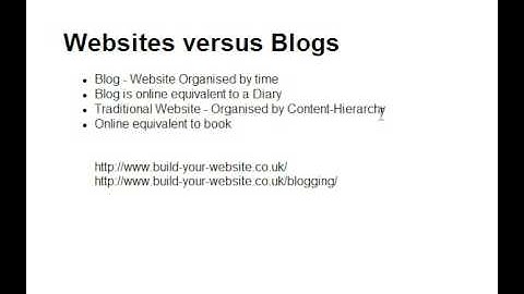 Website vs Blog - Understanding the Difference between a Website and a Blog