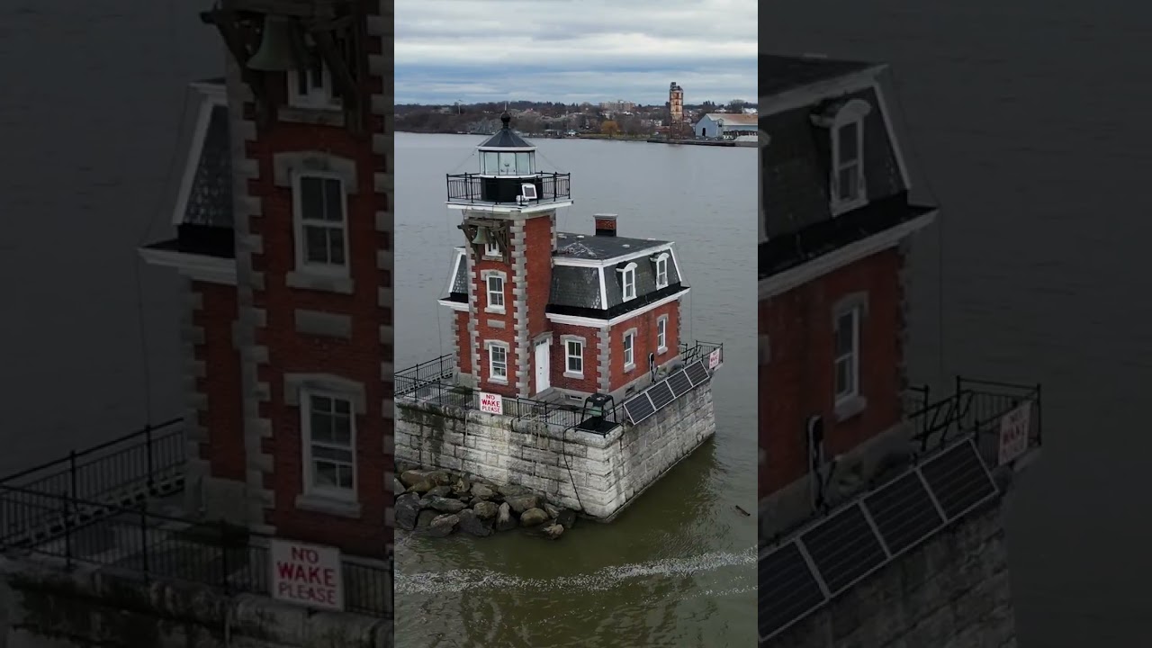 Breathtaking Drone Footage of Historic Lighthouse - Hudson River, New York - DJI Mini 3 Pro