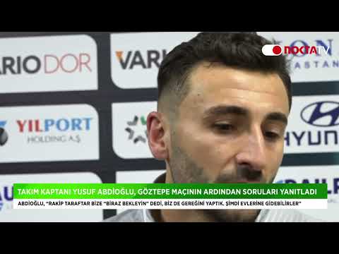 Yusuf Abdioğlu: Rakip taraftar bize “Biraz bekleyin” dedi, biz de gereğini yaptık
