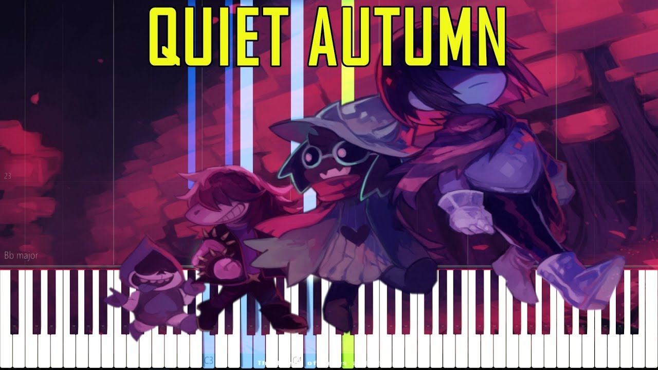 Quiet Autumn Deltarune (Undertale Series) [Synthesia Piano Tutorial