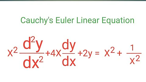 x^2d^2y/dx^2+4xdy/dx+2y=x^2+1/x^2 #CauchyEulerDifferentialEquation L904
