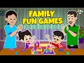 Family Fun Games and Challenges | Animated Stories | English Cartoon | Moral Stories | PunToon Kids