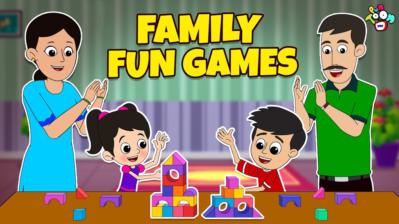 Family Fun Games and Challenges | Animated Stories | English Cartoon | Moral Stories | PunToon Kids