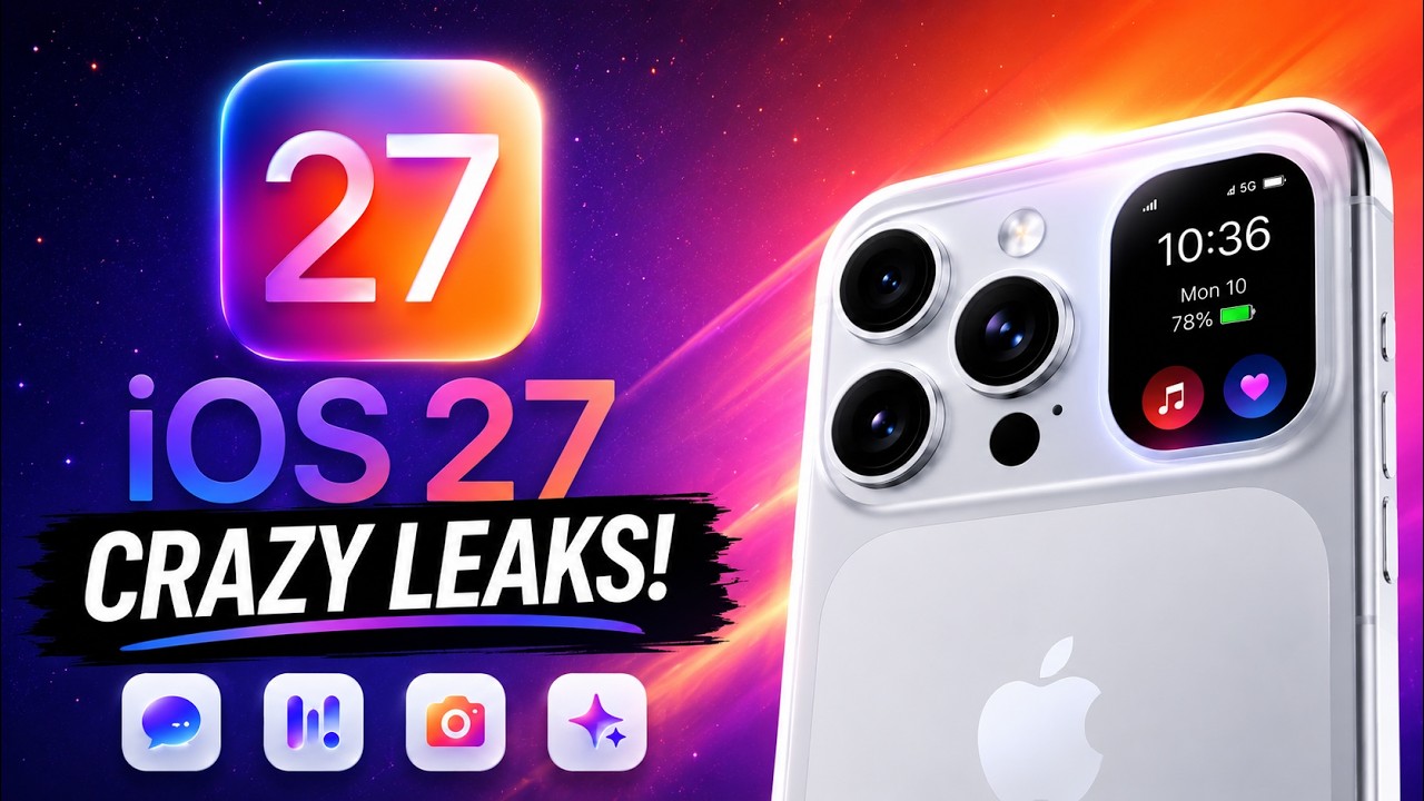 iOS 27 New Features 😱 iOS 27 Leaks - Apple WWDC 2026 - YouTube