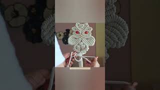 macrame owl wall hanging || macrame animals #youtubeshorts #shorts #funny