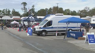 Insurance companies helping customers file Hurricane Helene damage claims at Home Depot in Augusta
